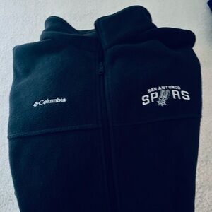 Columbia Black Fleece Jacket with Spurs Logo